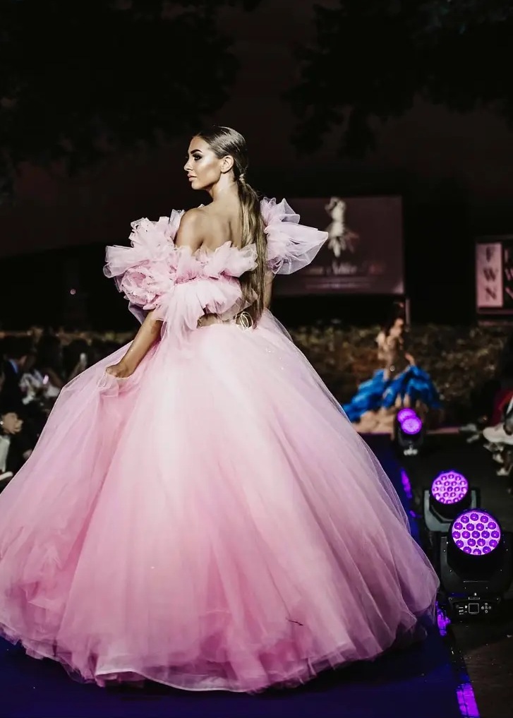 Fashion Week · Pink Couture Gown